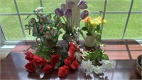 Lot of Floral Decorative Items