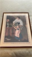 Framed Woman and Child Art