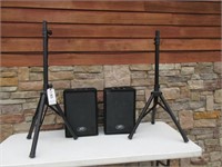 (2) Peavey Speakers w/ Stand