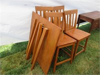 Bistro table with 4 chairs (never used)