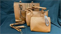 Bella Rose Handbag w/ mini bags