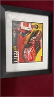Framed, Matted, Autographed Kyle Petty Pic