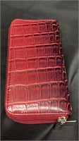 Red Textured Wallet