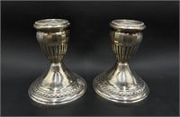 Sterling Weighted Candle Holders