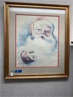 Ben Hampton Signed Print - Santa Claus