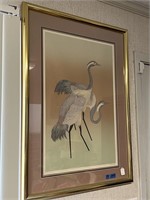 Del Valle Artist's Proof-Cranes