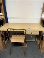 Mid Century Child's Desk And Chair