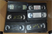 Large Box of VHS Adult Video Tapes