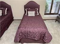 Twin Mattress, Bed Frame, & Bedding Lot A