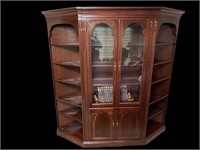 Ethan Allen Lighted Bookcase/Curio (Sectional)