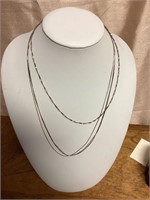 2 sterling necklaces