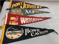 Vintage 1940's 50's NY State Pennants