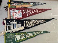 1940's - 50's Canadian Pennant Souvenirs