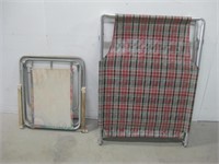 Vtg Aluminum Frame Cot & Chair Pictured