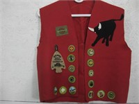 Vintage Felt Boy Scout Vest W/Patches Shown