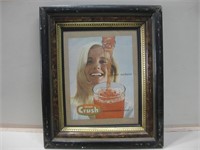 17"x 20" Framed Vintage Orange Crush Advertisement