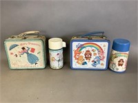 Mary Poppins and Care Bears Metal Lunchboxes and