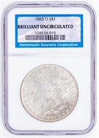 Coin 1883-O Morgan Silver Dollar,NGC BU