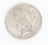 Coin 1934-D Peace Dollar, BU