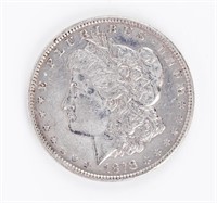 Coin 1878-8TF Morgan Silver Dollar, XF Cleaned