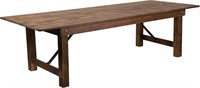 Antique Rustic Solid Pine Folding Farm Table