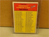 1968-69 OPC Checklist # 61 Hockey Card
