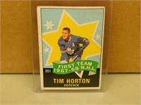 1968-69 OPC Tim Horton # 201 Hockey Card
