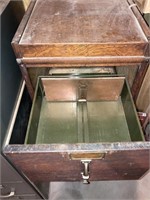 Vintage Globe Filing Cabinet