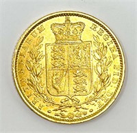 Victoria Gold Sovereign 1850