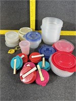 Assorted Small Plastic Containers