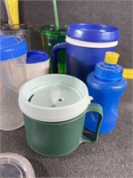 Assorted Plastic Cups and Mugs