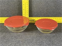 Metal Mixing Bowls with Lids