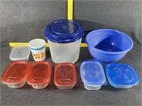 Assorted Plastic Bowls, Popcorn Bowl