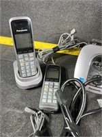 Iron, Assorted Cords, Phones