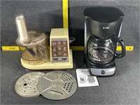 Duel Speed Food Processor and Mr. Coffee