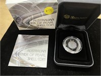 Australia 1oz Silver Proof Mother of Pearl Shell