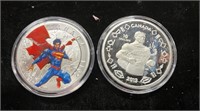 (2) Superman 1oz, 2014 $20, 2013 $10 Canada