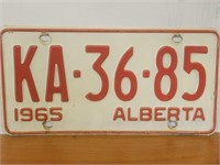 Vintage License plate 1965