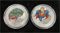 (2) Canada Superman 1oz, 2014 $15, 2014 $10