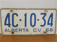 Vintage License plate 1966