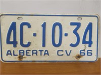 Vintage License plate 1966