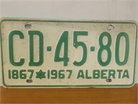 Vintage License plate 1967