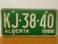 Vintage License plate 1968