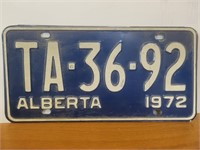 Vintage License plate 1972