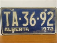 Vintage License plate 1972