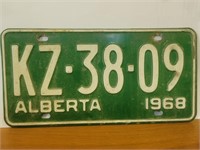 Vintage License plate 1968