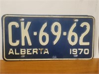 Vintage License plate 1970