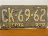 Vintage License plate 1970