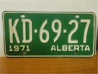 Vintage License plate 1971