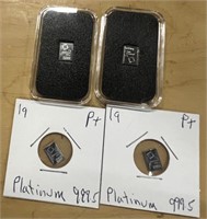 (4) Platinum 1 gram bars